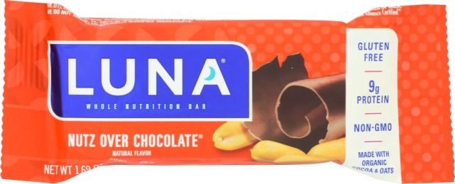 LUNA: Nutz Over Chocolate Nutrition Bar For Women (1.7 oz)