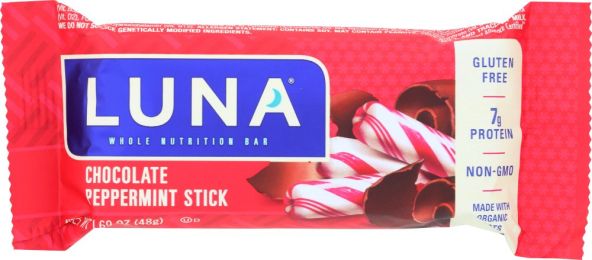 LUNA: Chocolate Peppermint Sticks Nutrition Bar (1.7 oz)