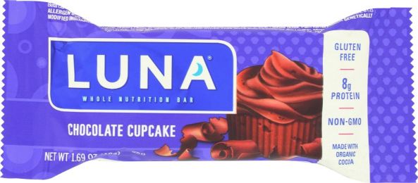 LUNA: Nutrition Bar Chocolate Cupcake Gluten Free (1.69 Oz)