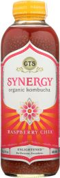 GT'S ENLIGHTENED: Synergy Raspberry Chia Kombucha (16 fl oz)