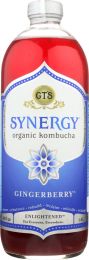 GT ENLIGHTENED SYNERGY: Gingerberry Organic Kombucha (48 oz)