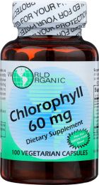 WORLD ORGANIC: Chlorophyll 60mg (100 capsules)