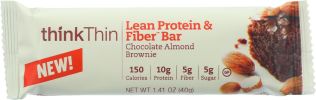 THINKTHIN: Lean Protein and Fiber Bar Chocolate Almond Brownie (1.41 oz)