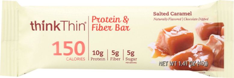 THINKTHIN: Lean Protein and Fiber Bar Salted Caramel (1.41 oz)