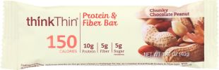 THINKTHIN: Lean Protein and Fiber Bar Chunky Chocolate Peanut (1.41 oz)