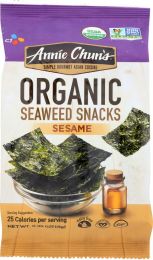ANNIE CHUNS: Organic Seaweed Snacks Sesame (0.35 oz)