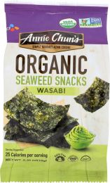 ANNIE CHUNS: Organic Seaweed Snack Wasabi (0.35 oz)