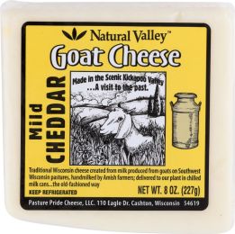 NATURAL VALLEY: Mild Cheddar Goat Cheese (8 oz)