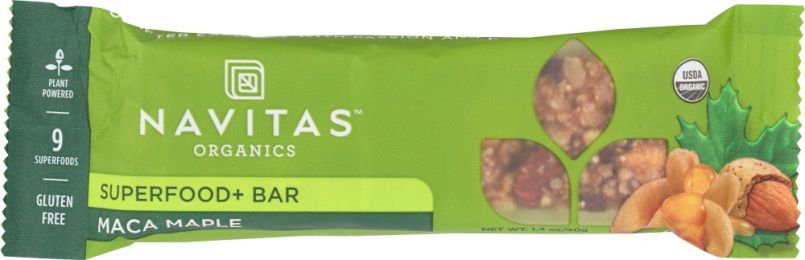 NAVITAS: Organic Maca Maple Superfood+ Snack Bar (1.4 Oz)