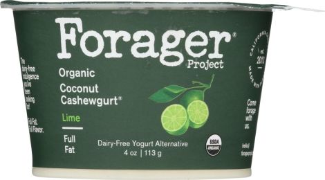 FORAGER: Organic Coconut Cashewgurt Lime (4 oz)