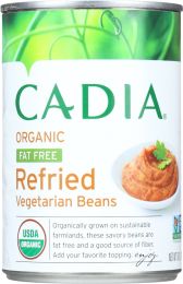 CADIA: Organic Fat Free Refried Vegetarian Beans (16 oz)
