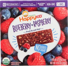 HAPPY KID: Bar Oat Blueberry and Raspberry Organic (4.95 oz)