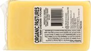 ORGANIC PASTURES: Raw Cheddar Grass-Grazed (16 oz)
