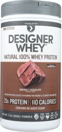 DESIGNER PROTEIN WHEY: 100% Premium Powder Gourmet Chocolate (2 lb)