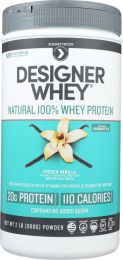DESIGNER PROTEIN WHEY: 100% Premium Protein French Vanilla (2 lb)