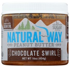 NATURAL WAY: Peanut Butter Chocolate Swirl (16 oz)