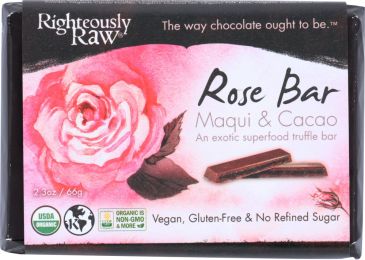 RIGHTEOUSLY RAW: Rose Maqui Superfood Bar (2.3 oz)