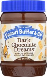 PEANUT BUTTER & CO: Dark Chocolate Dreams Peanut Butter Blended with Rich Dark Chocalate (16 oz)