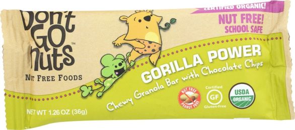 DONT GO NUTS: Organic Bar Snack Gorilla Power (36 gm)