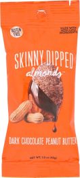 SKINNY DIPPED ALMONDS: Dark Chocolate Peanut Butter (1.50 oz)