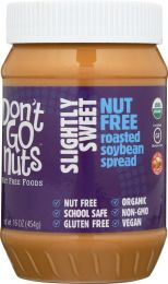 DONT GO NUTS: Soy Butter Slightly Sweet Organic (16 oz)