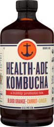 HEALTH ADE: Blood Orange-Carrot-Ginger Kombucha (16 oz)