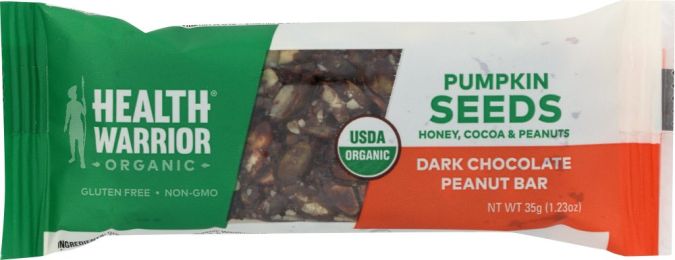 HEALTH WARRIOR: Bar Pumpkin Seed Dark Chocolate (1.23 oz)