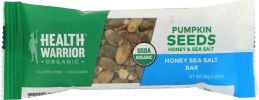 HEALTH WARRIOR: Organic Honey Sea Salt Pumpkin Seed Bar (1.23 oz)