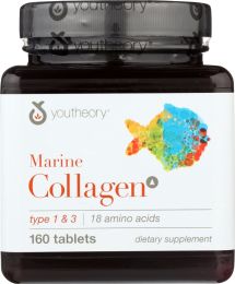 YOUTHEORY: Marine Collagen Advanced Formula Type 1 & 3 (160 Tablets)
