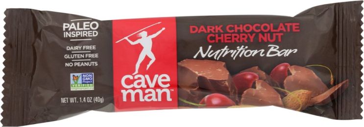 CAVEMAN: Dark Chocolate Cherry Nut Bar (1.4 Oz)