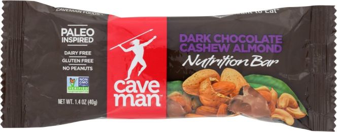 CAVEMAN FOODS: Dark Chocolate Cashew Almond (1.4 Oz)