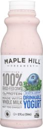 MAPLE HILL CREAMERY: Wild Blueberry Drinkable Yogurt (12 oz)