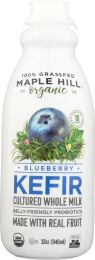 MAPLE HILL CREAMERY: Organic Blueberry Kefir Whole Milk (32 oz)