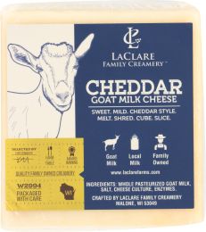 LACLARE FARMS: Cheddar Goat Milk Cheese (6 oz)