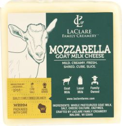 LACLARE FARMS: Cheese Goat Mozzarella With Milk (6 oz)