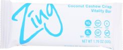ZING BARS: Bar Coconut Cashew Crispy Gluten Free (1.76 oz)