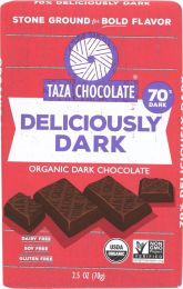 TAZA CHOCOLATE: 70% Deliciously Dark Chocolate Bar (2.5 oz)