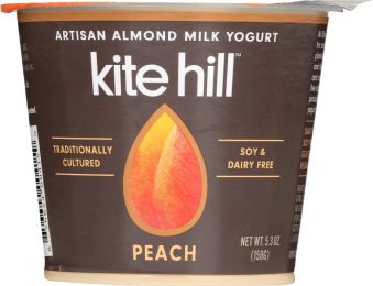 KITE HILL: Almond Milk Peach Yogurt (5.3 oz)