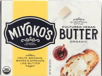 MIYOKOS CREAMERY: Butter Vegan European Organic (8 oz)