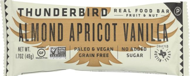 THUNDERBIRD ENERGETICA: Bar Almond Apricot Vanilla (1.7 oz)
