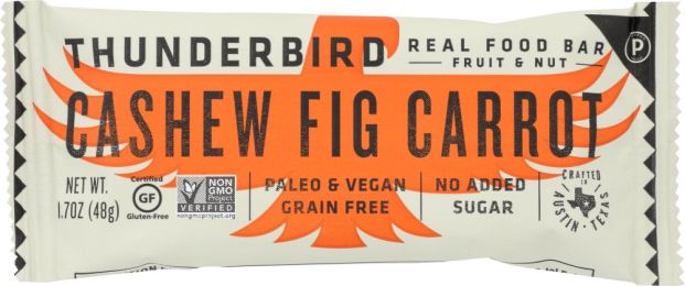THUNDERBIRD ENERGETICA: Bar Cashew Fig Carrot (1.7 oz)