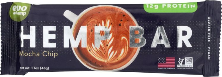 EVO HEMP: Mocha Chip Hemp Bar (1.7 oz)