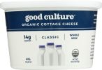 GOOD CULTURE: Organic Whole Milk Classic Cottage Cheese (16 oz)