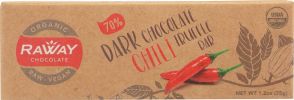 RAWAY: 70% Dark Chocolate Chili Truffle Bar (1.2 oz)