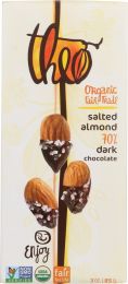 Theo Chocolate Organic Dark Chocolate Bar Salted Almond (3 oz)