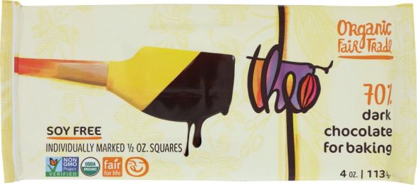 THEO CHOCOLATE: Bar Baking Dark 70% (4 oz)