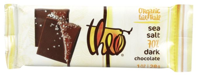 THEO CHOCOLATE: Bar Chocolate 70 Dark Sea Salt (1 oz)