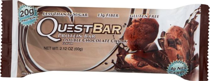 QUEST NUTRITION: Protein Bar Double Chocolate Chunk Flavor (2.12 oz)