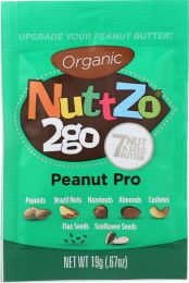 NUTTZO: Organic Butter Peanut Pro 2Go (.67 oz)