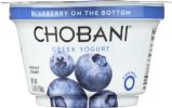 CHOBANI: Non-Fat Greek Yogurt Blueberry on the Bottom (5.3 oz)